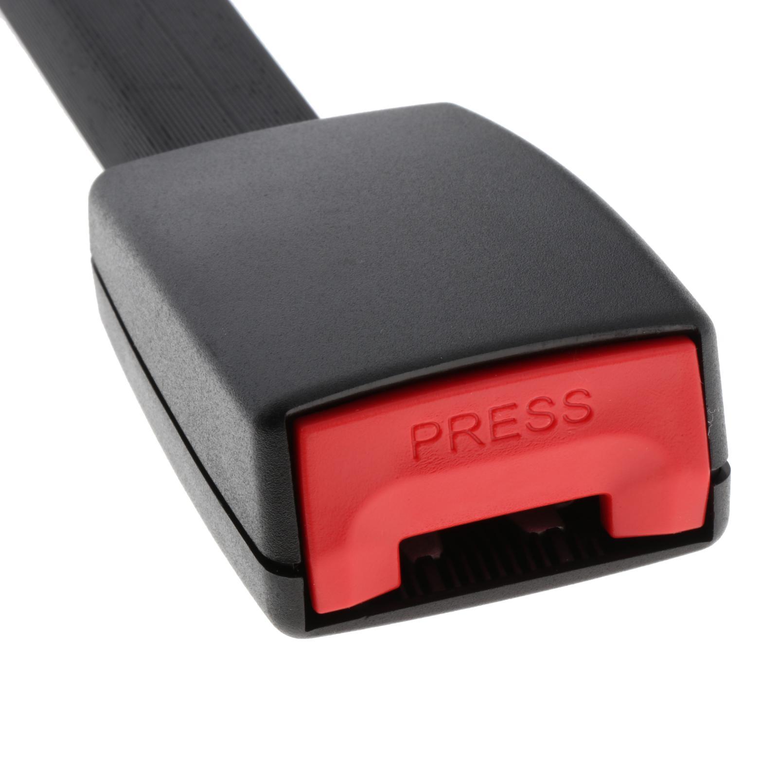 Car Seat Belt Extenders Safety Buckle Extension Socket Connector C Black