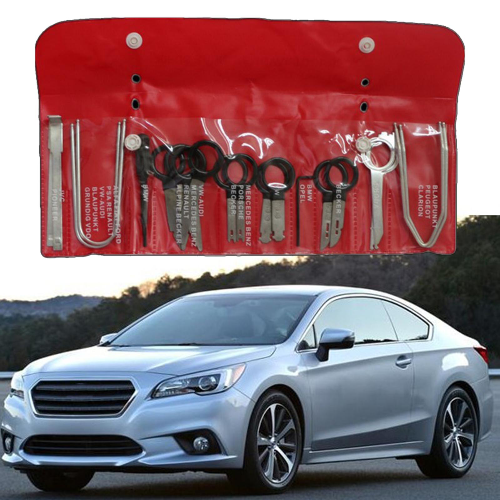 20x Car Audio Radio Removal Tool Kit Release Key Universal Fit for BMW Red 