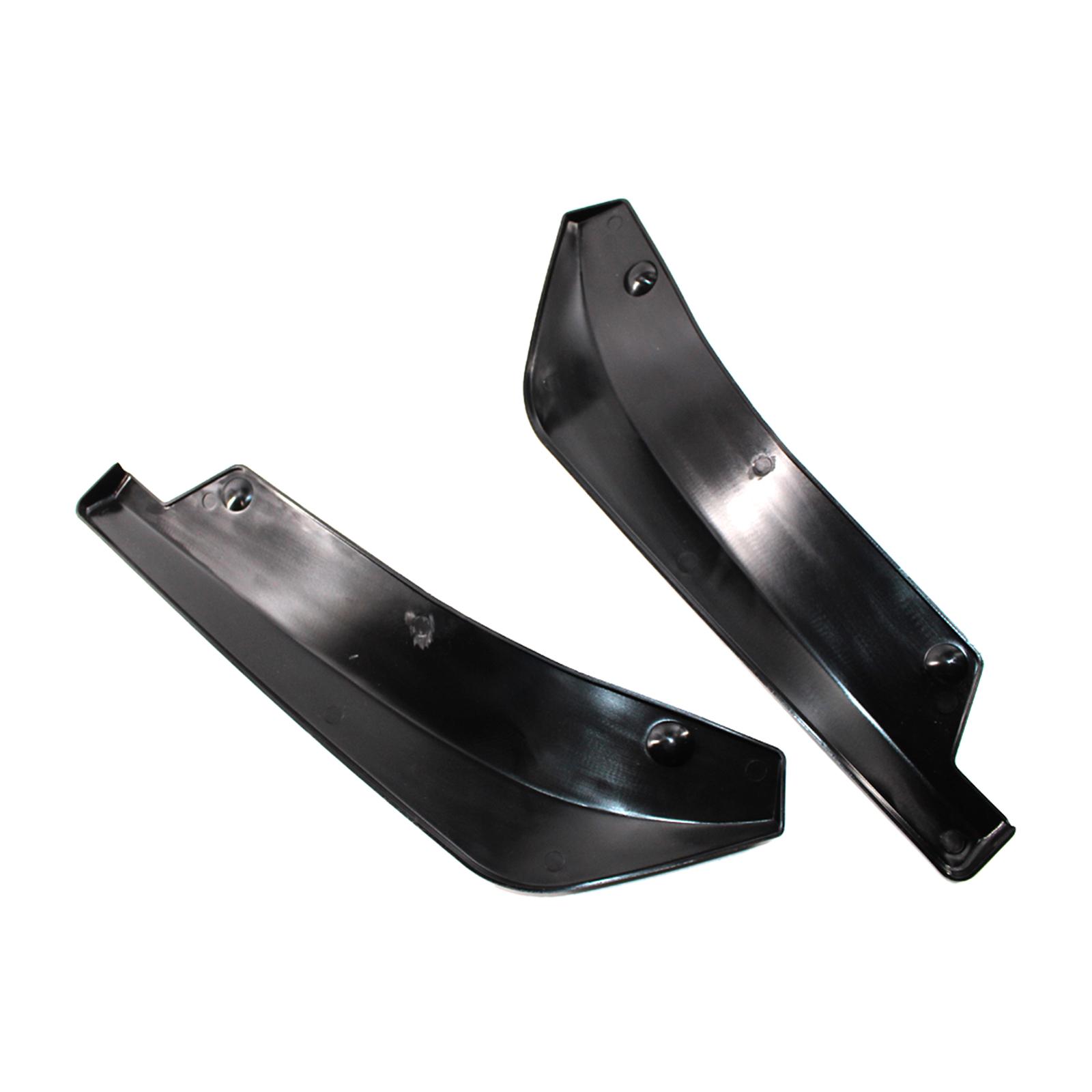 1 Pair Universal Rear Bumper Lip Splitter Winglets Splitter Fins Suvs Trucks