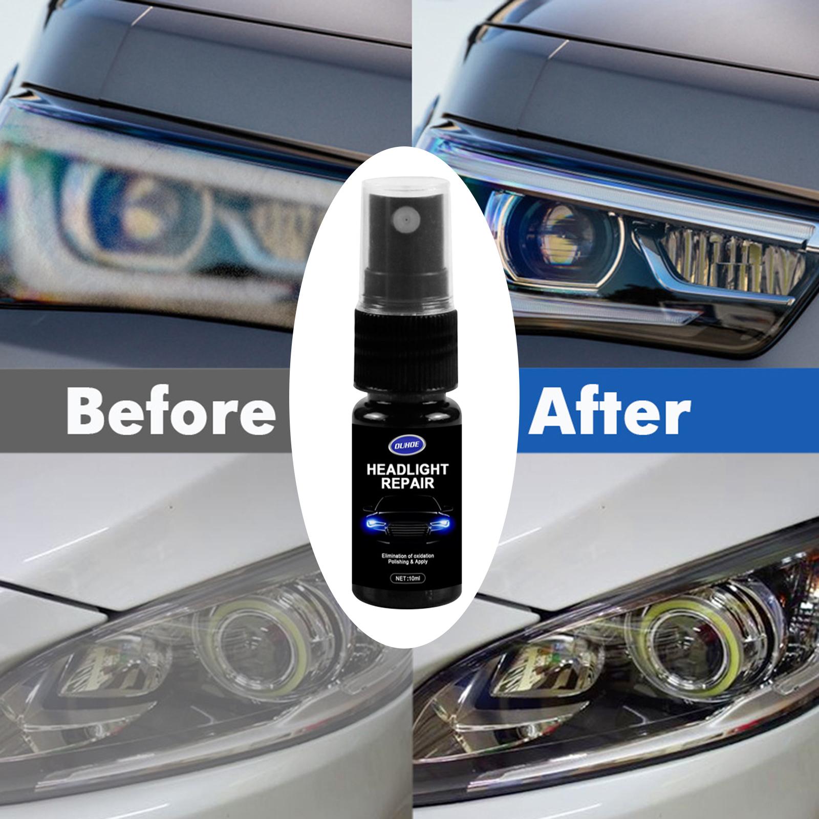 Car Headlight Repair Polish for Yellowing Light Scratch Blur Oxidation 10ml