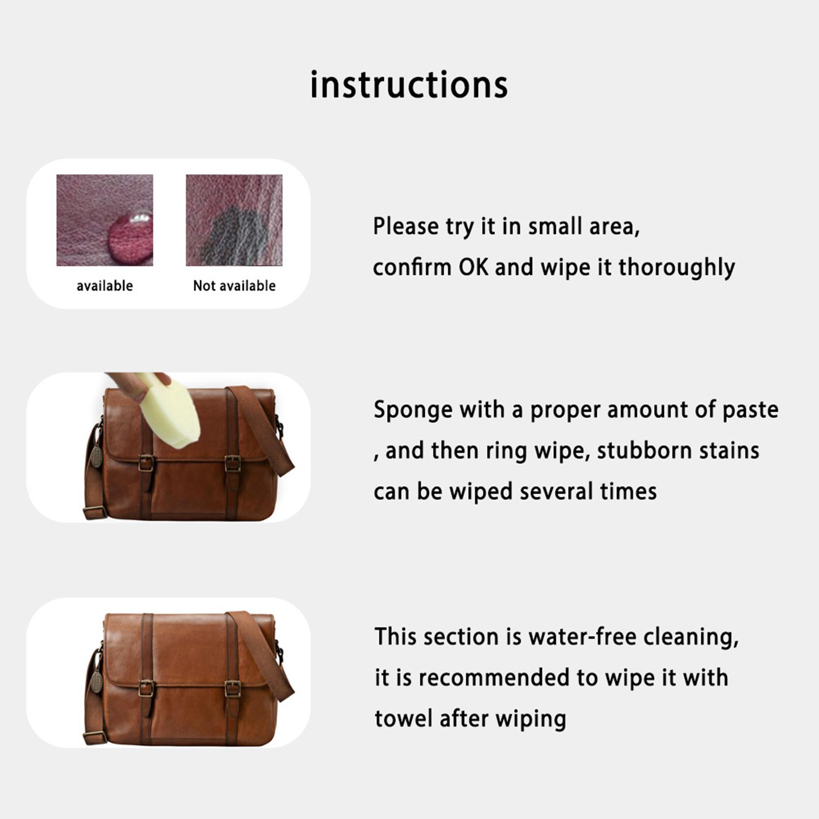 Multipurpose Leather Restorer Leather Cleaner for Car Couches Sofa,