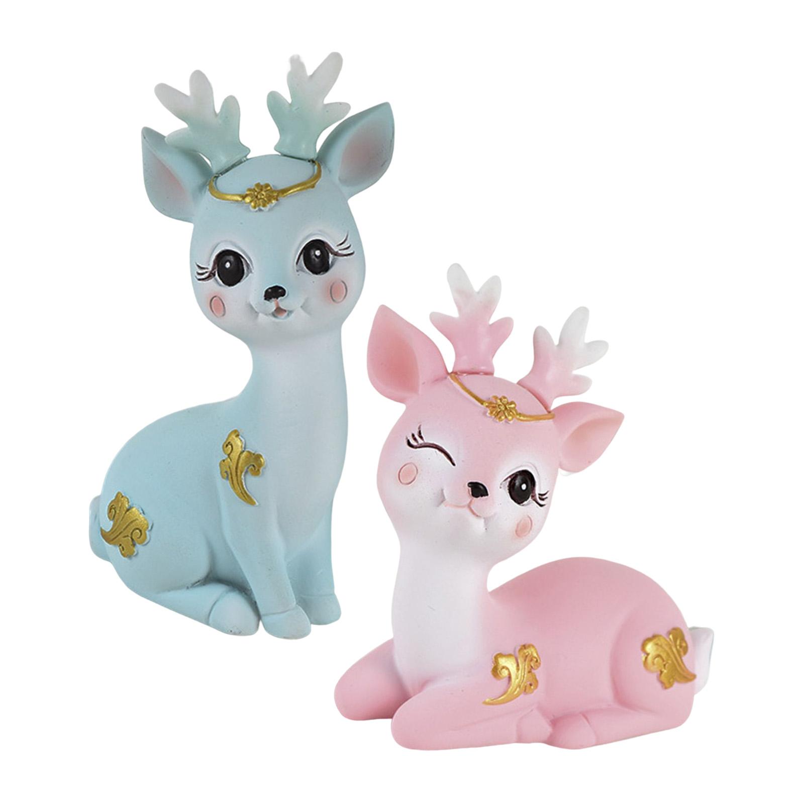 Deer Figurines Animal Statue Gifts Crafts for Living Room