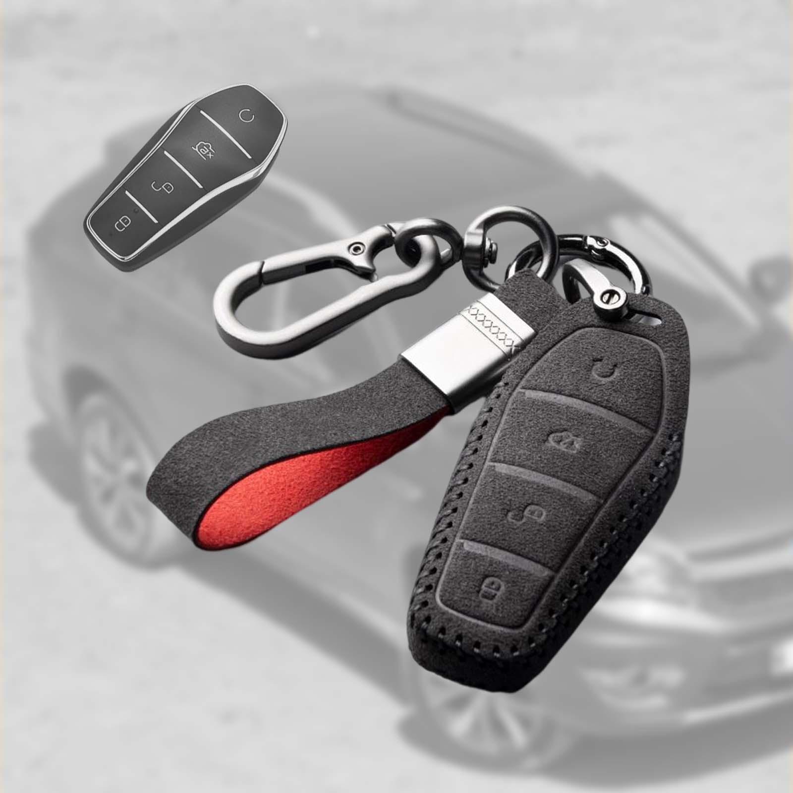 Remote Key Case Cover Fob Men women car PU for Byd Song Plus Dmi Type B