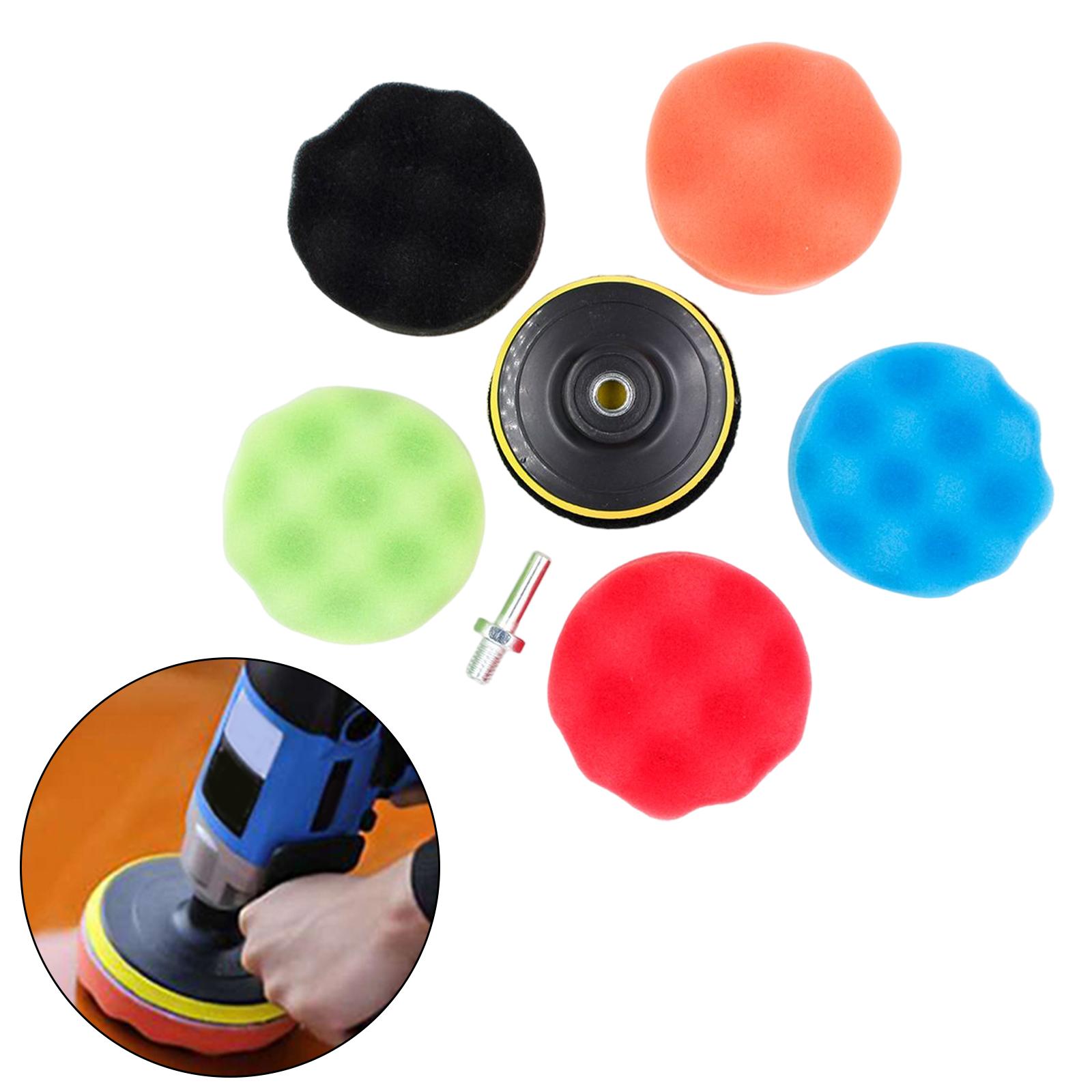 8x Car Polishing Pad Kit Multipurpose Drill Attactments Buffer Polisher Pads 3inch 