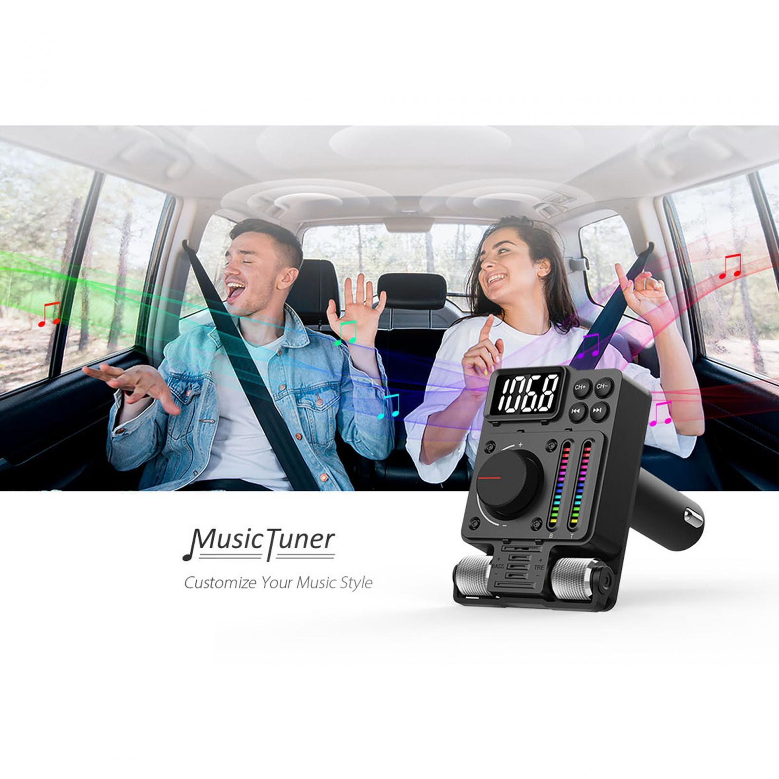 Bluetooth FM Transmitter Radio Receiver Automotive Car MP3 Bluetooth Adapter