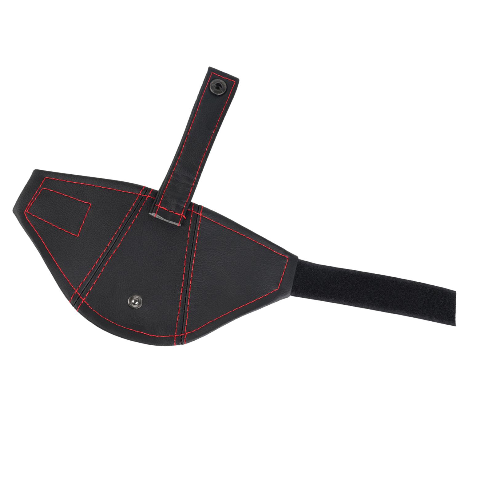 Car Seat Belt Adjuster Shoulder Neck Strap Adjuster Safety Cover Red Microfiber