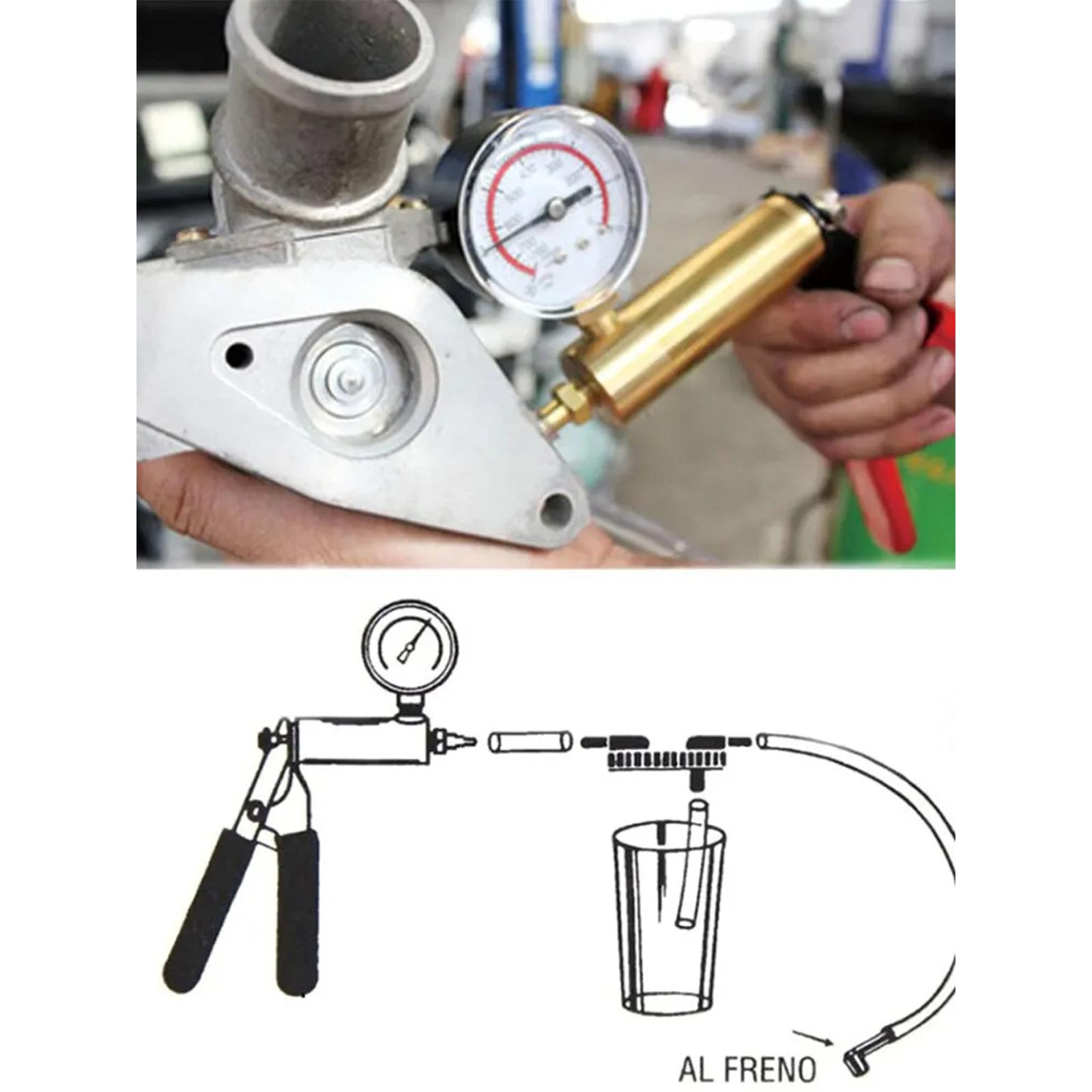 Handheld Automotive Vacuum Pump Tester Kit Sturdy Brake System Bleeding Tool