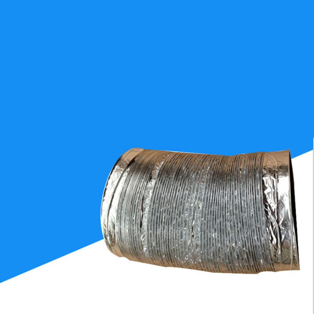 3 Inch 5 Feet Flexible Aluminum Ducting Hose Round Ventilation Tube Exhaust Pipe 