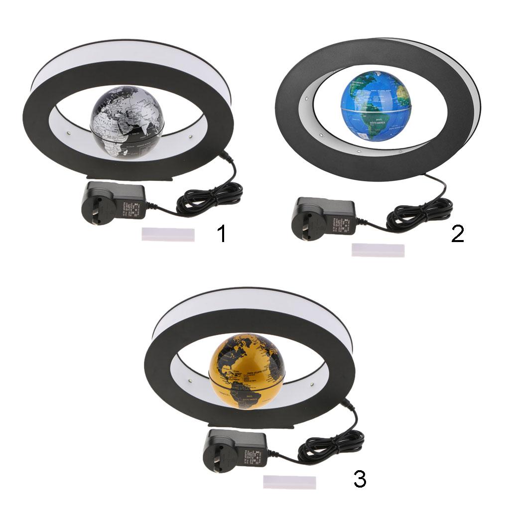 Magnetic Levitation Globe Floating Globe World Map Desk Decor AU Plug Black