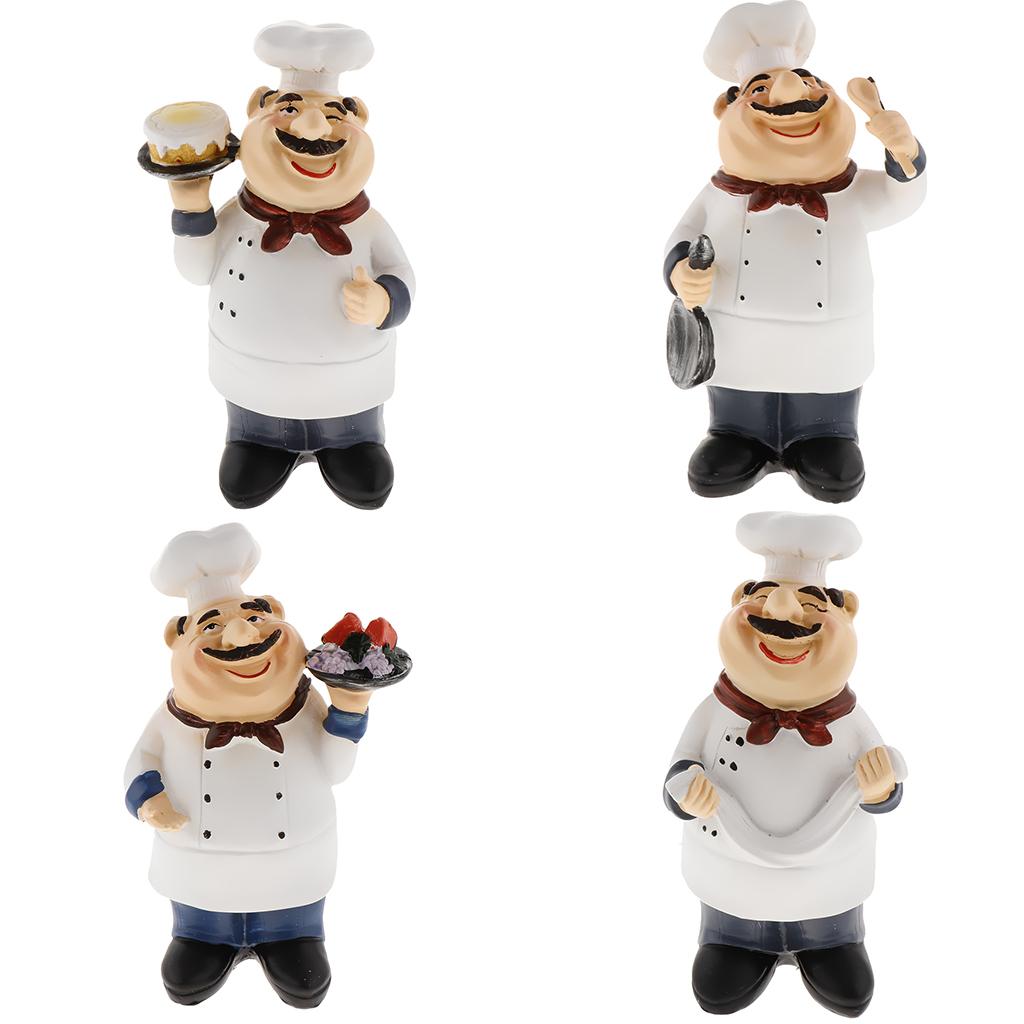 Italian Chef Shaped Kitchen Ornaments Resin Cook Statue Size-1