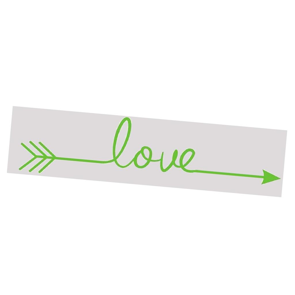 LOVE Wall Sticker Wallpaper Wedding Backdrop Sticker Mural Wall Poster Light Green