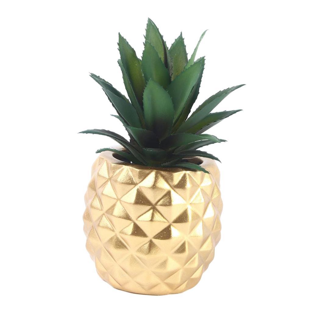 Resin Tabletop  Fake Pineapple Shaped Plant Ornament