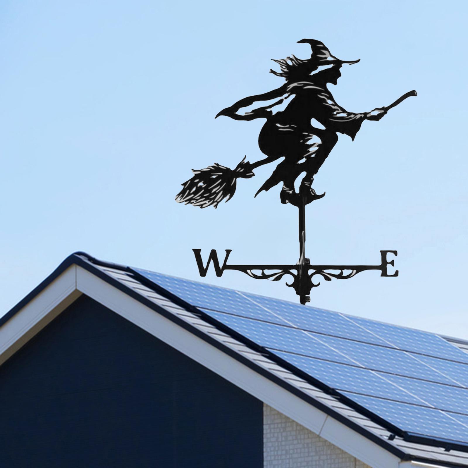 Weather Vane Metal Iron Wind Speed Spinner Garden Wind Measuring Tool