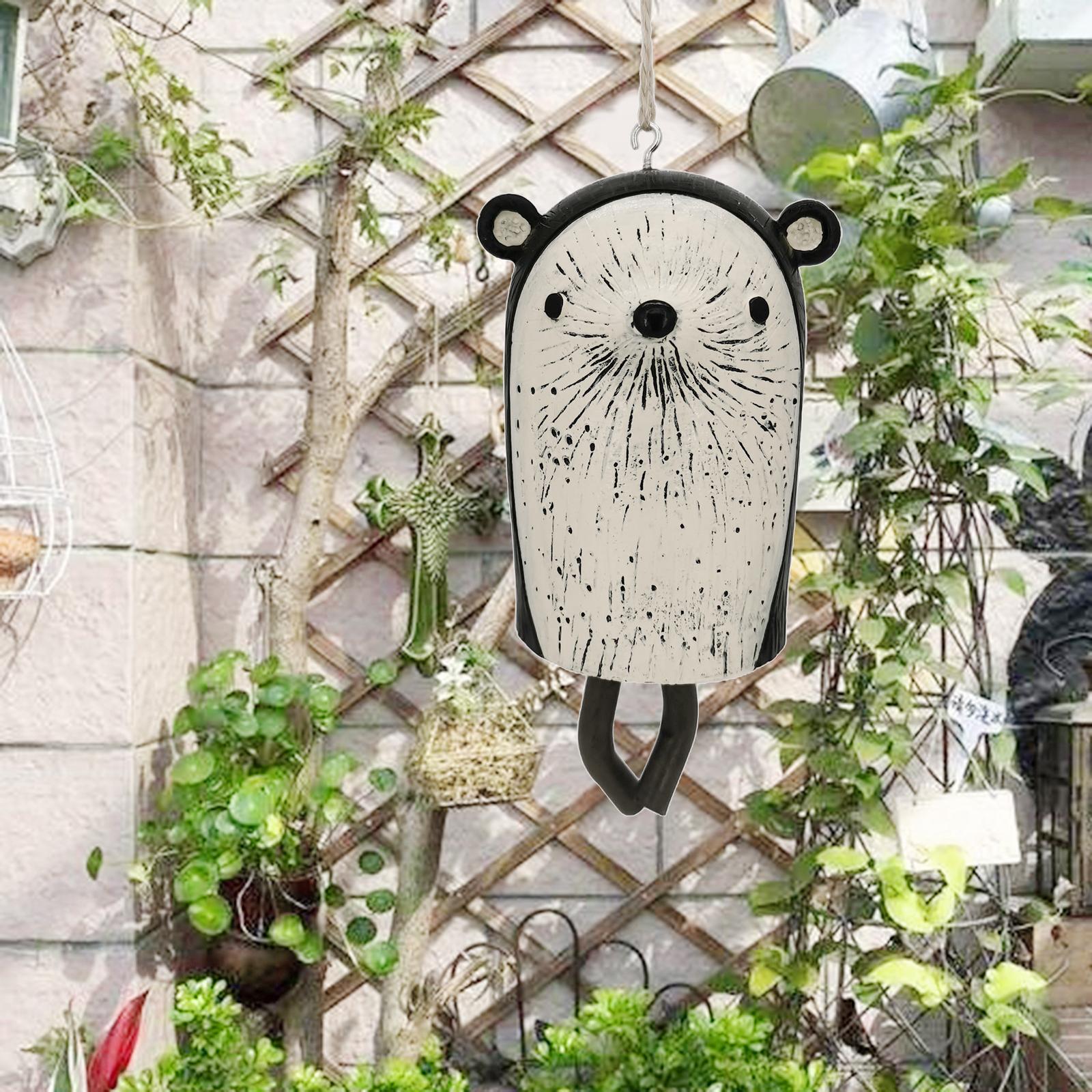 Cute Rustic Animal Wind Chimes Hanging Aeolian Bell for Gift Garden Decor I