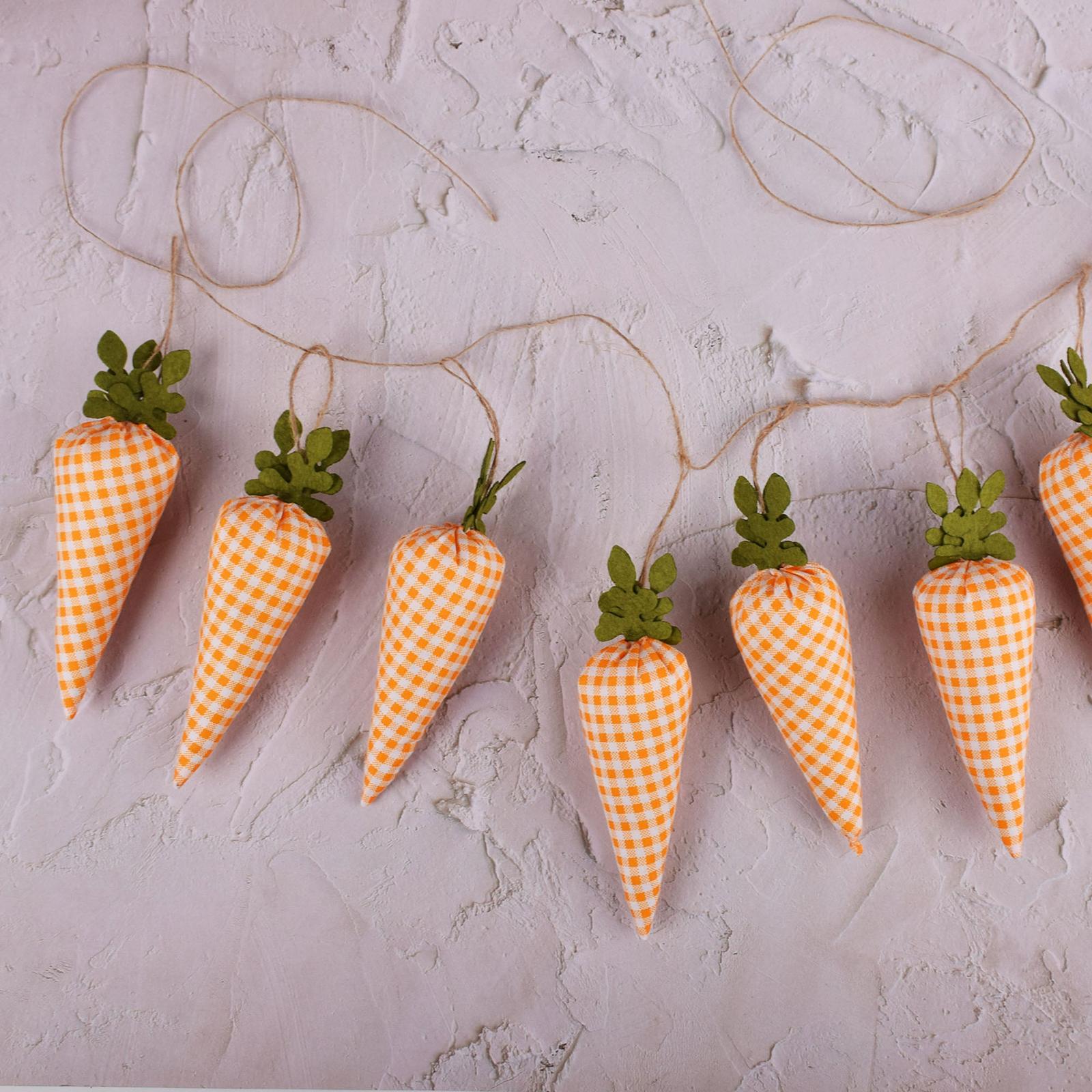 Single Banner Carrot Wall Window Hanging Decoration Crafts Pendant for Party