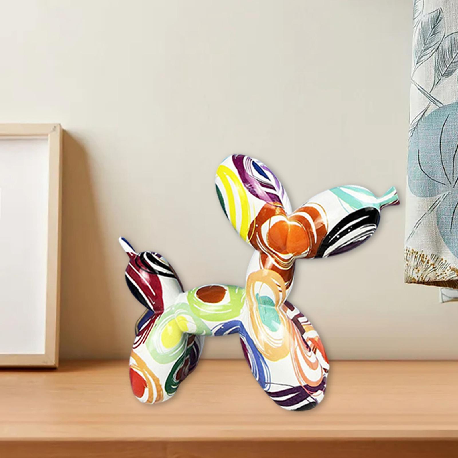 Scrawl Balloon Dog Sculpture Animal Statue Art Crafts for Home Kids Room C