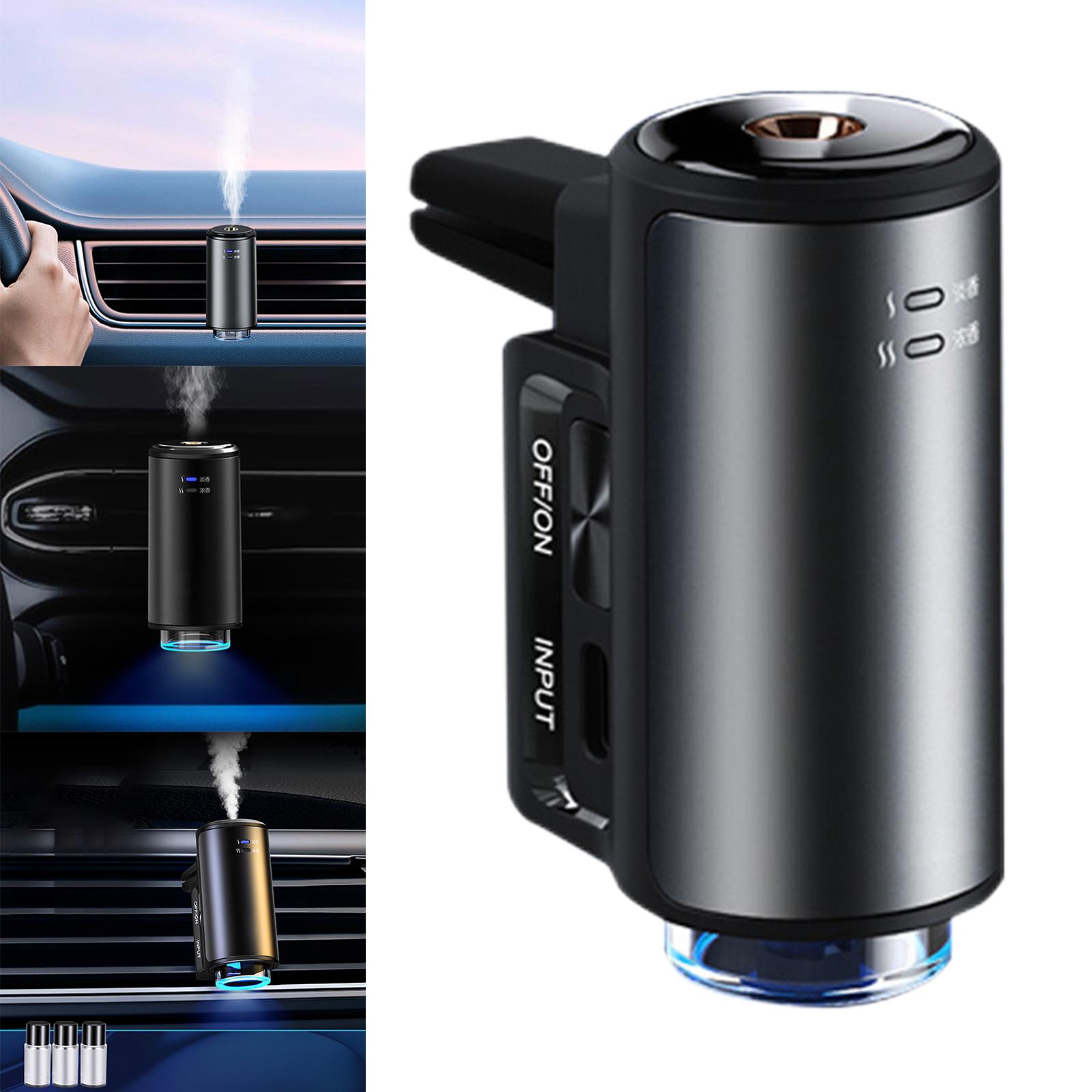 Mini Air Vent Freshener Fragrance USB Car Essential Oil Diffuser Black