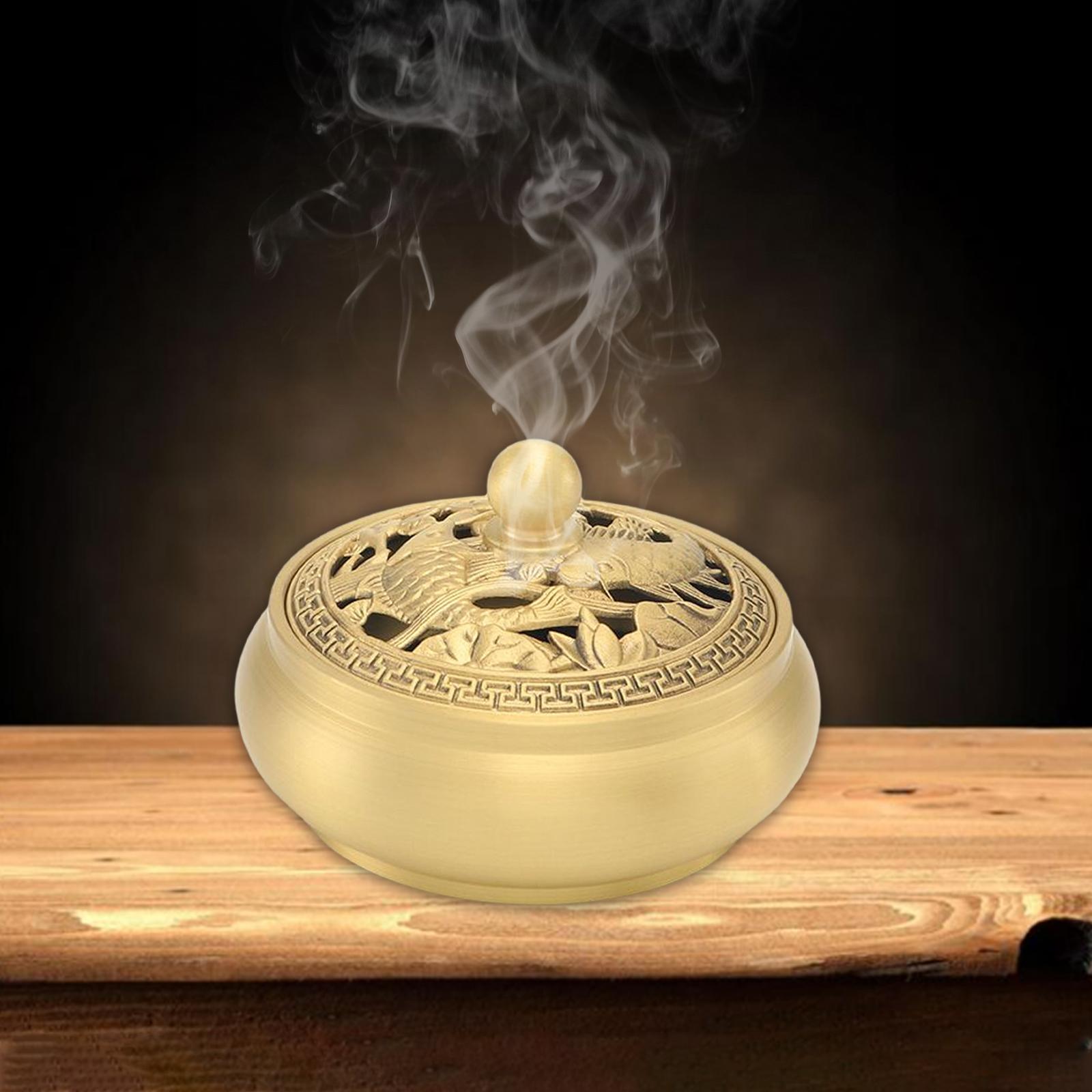 Incense Burner Ornament Incense Censer for Tea House Temple Living Room