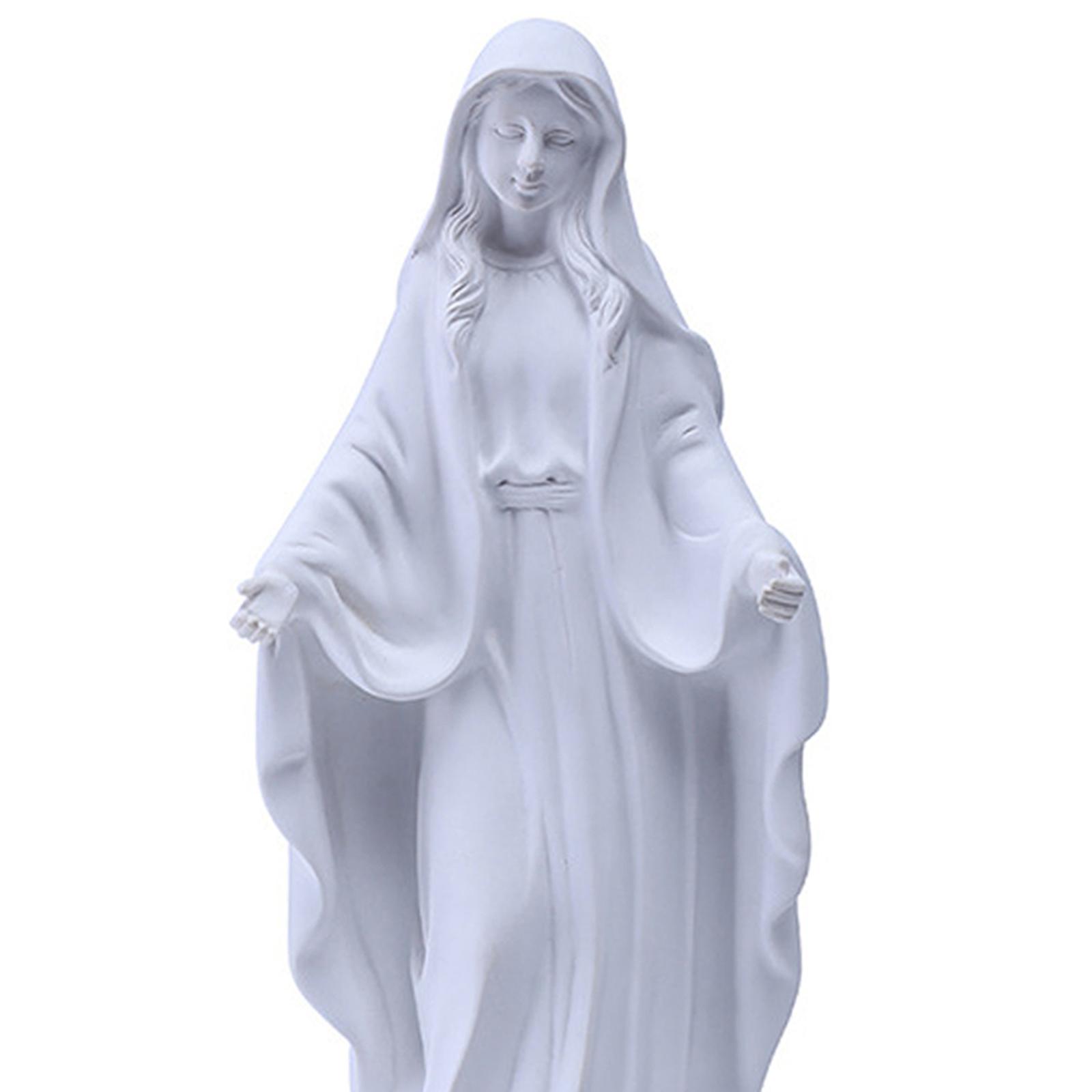 Exquisite Resin Figurines Sculpture Catholic Decoration Virgin Mary Statue