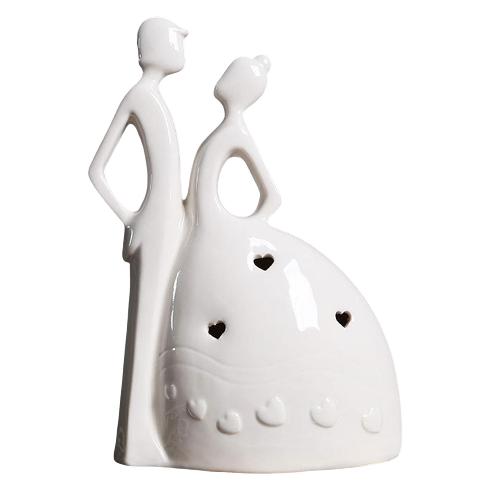 Abstract Lover Statue Nordic creative Crafts for Cabinet Desk Office Bright Wedding Dress