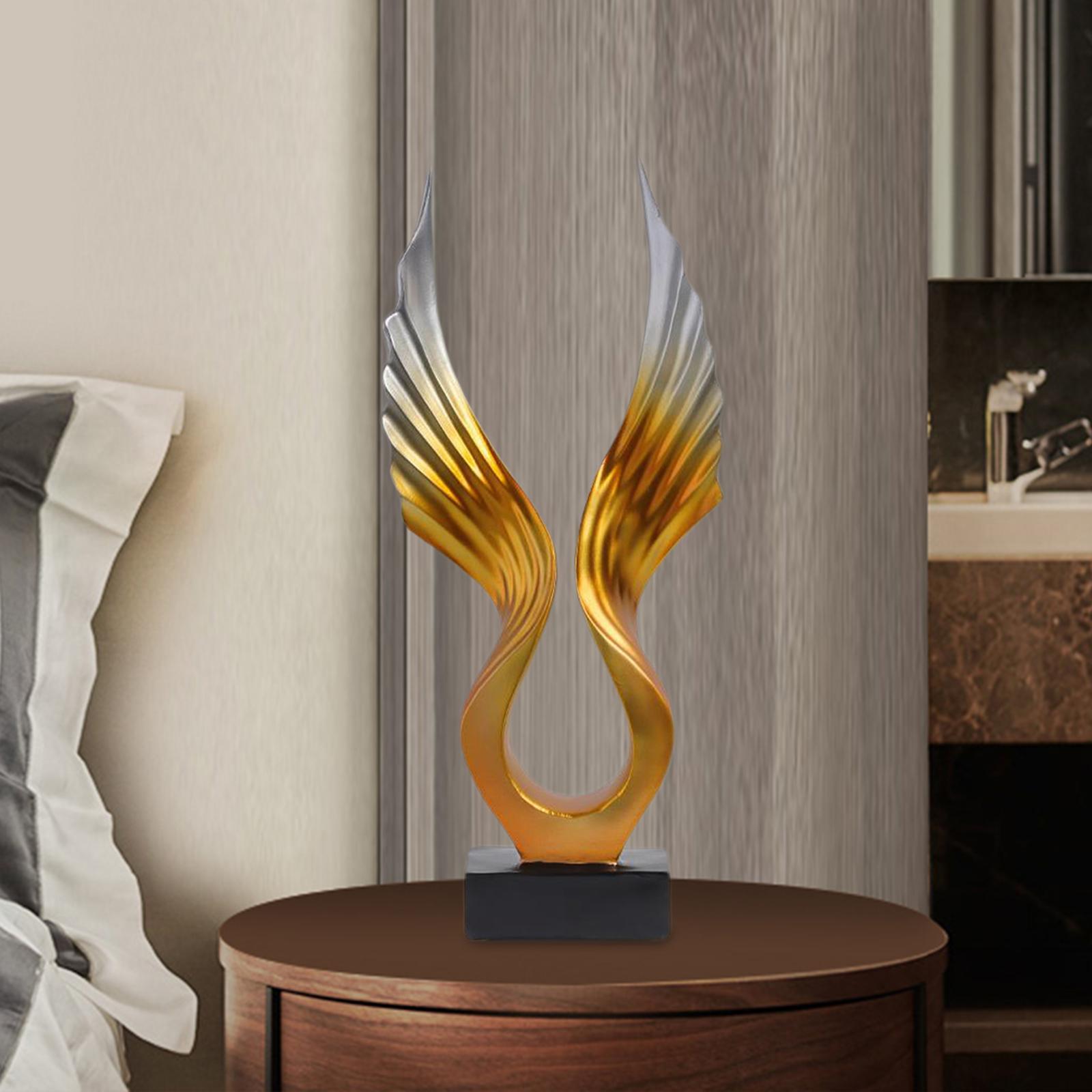 Nordic Style Eagle Wing Statue Sculpture Decoration Collection Home