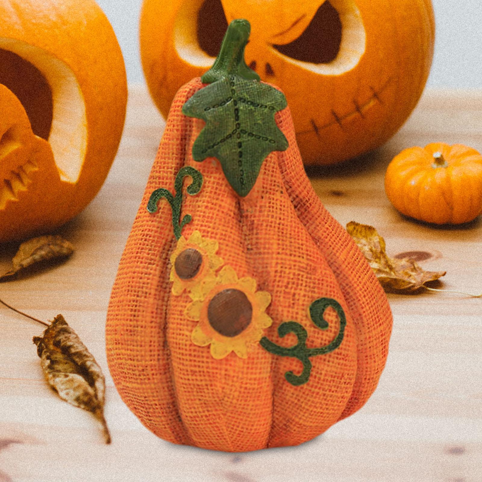 Artificial Pumpkins Fall Halloween Seasonal Home Decoration Embellishment 12cmx12cmx18cm