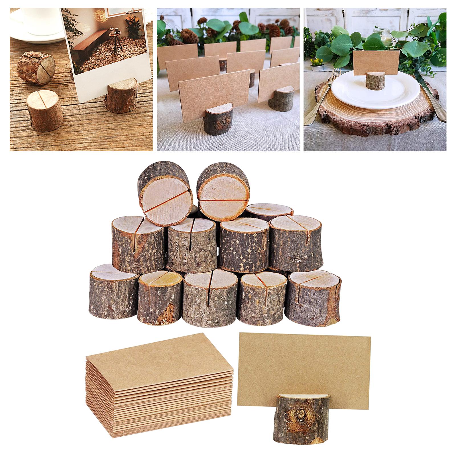 30Pieces Place Card Holders for Wedding Restaurants Table Number Name Sign