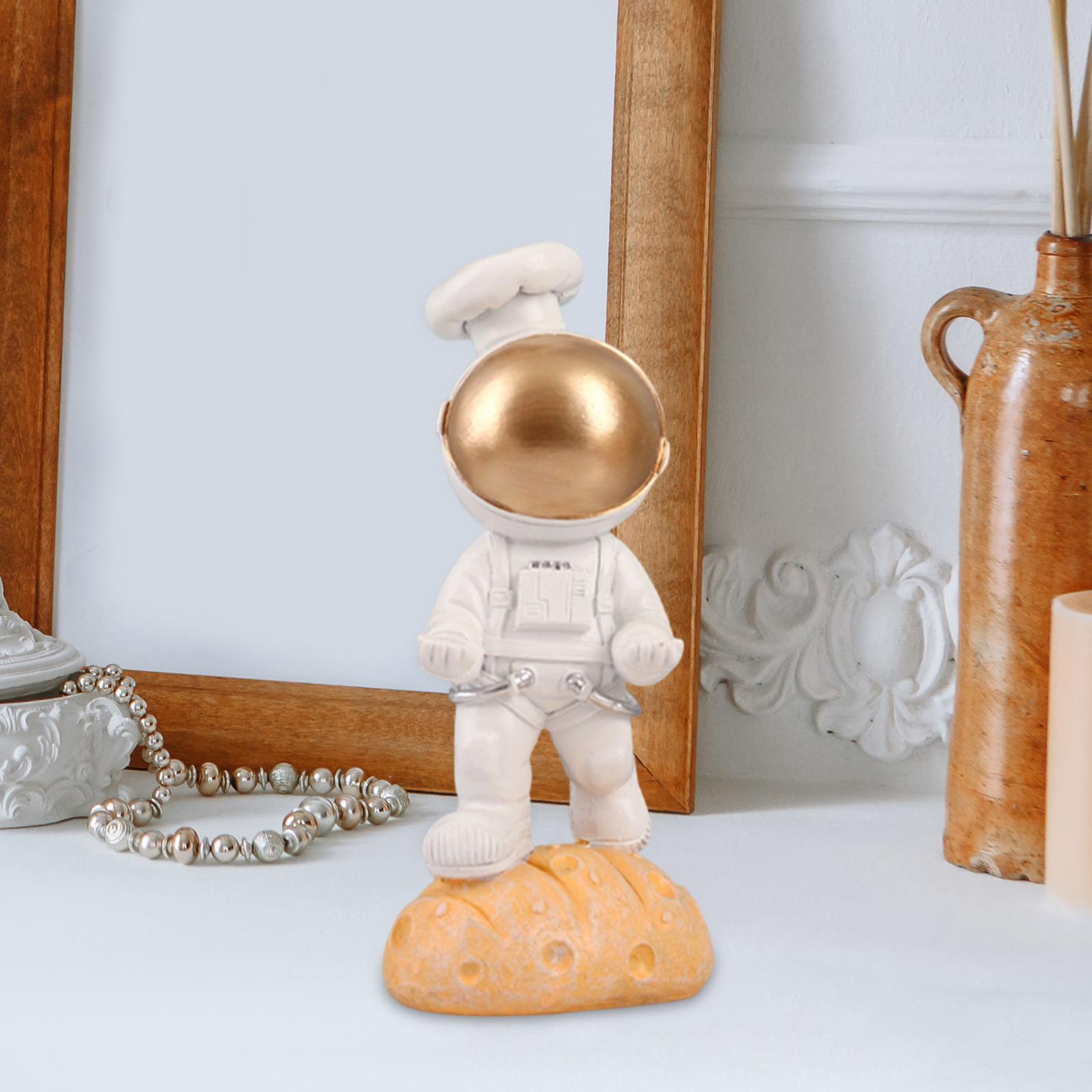 Cute Astronaut Glasses Holder Statue Home Decor Stand NightStand Office Chef 