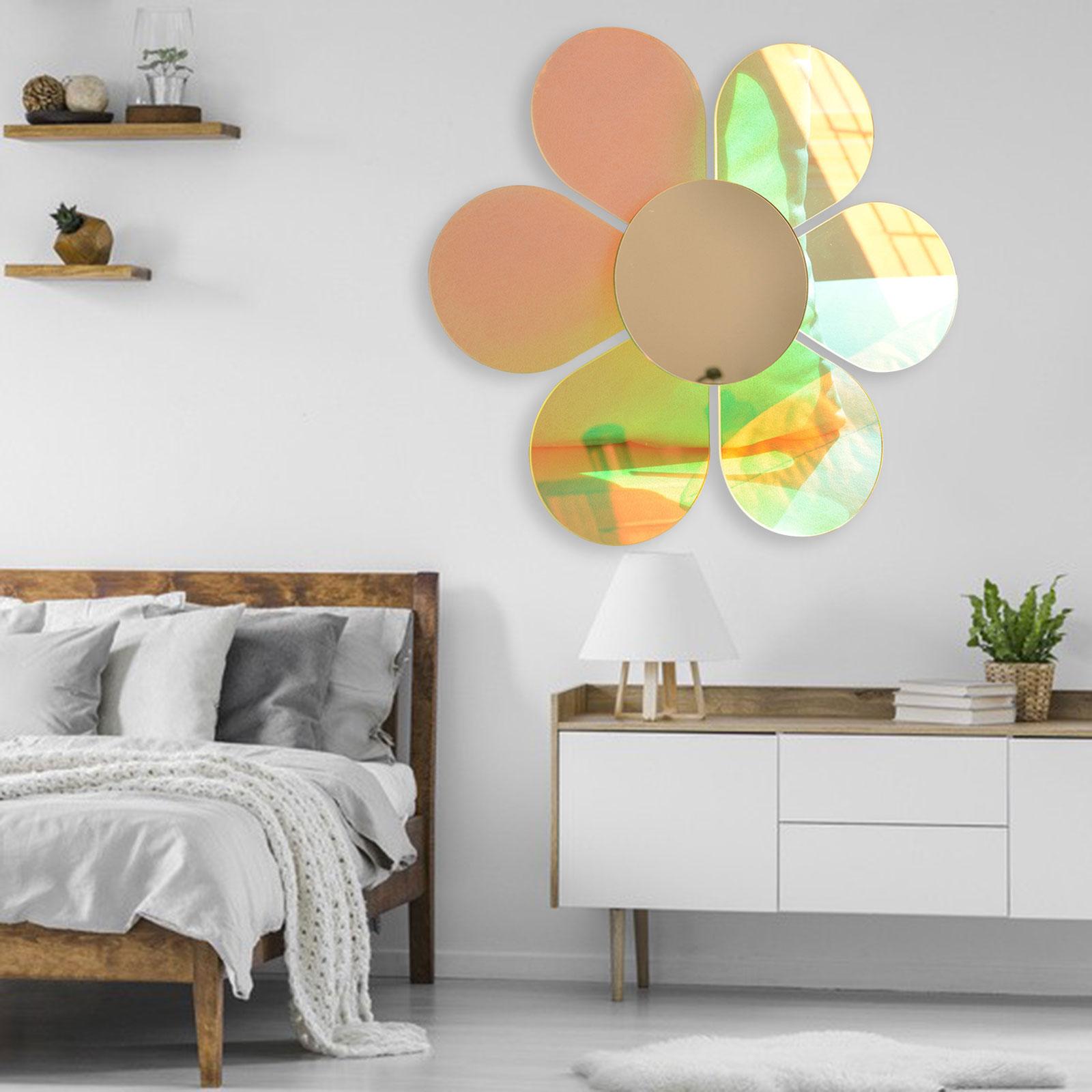 Acrylic flower Retro Aesthetic Wall Sticker Decal for Home Bathroom M