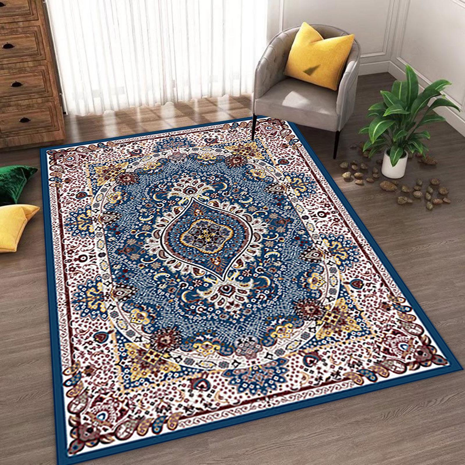 Area Rugs Bedroom 60cmx90cm Traditional Dining Table Non Skid Persian Carpet Style B