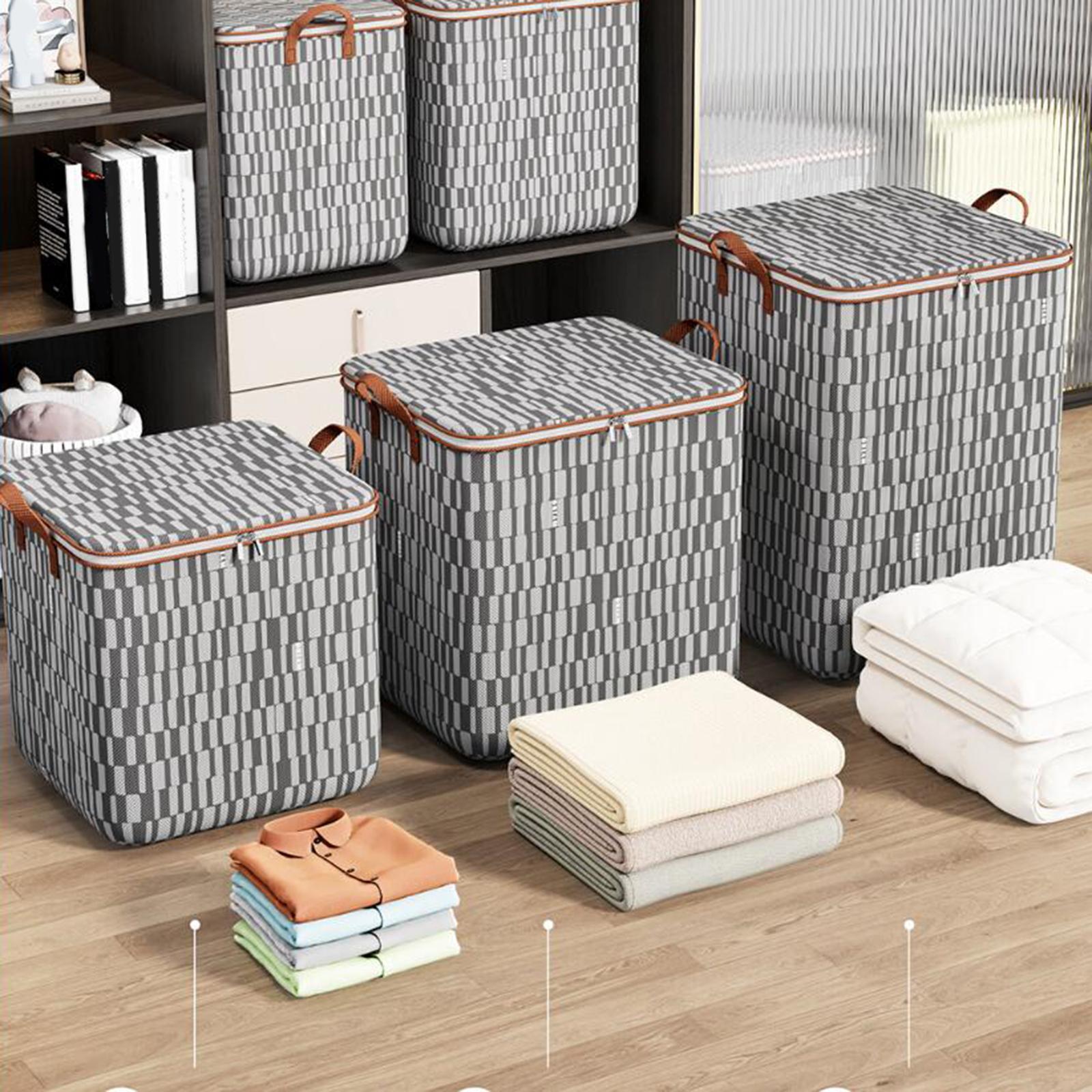 Clothes Storage Bags Bins Organizer Container Closet Handbag Travel Vacation 100L 48x44x48cm