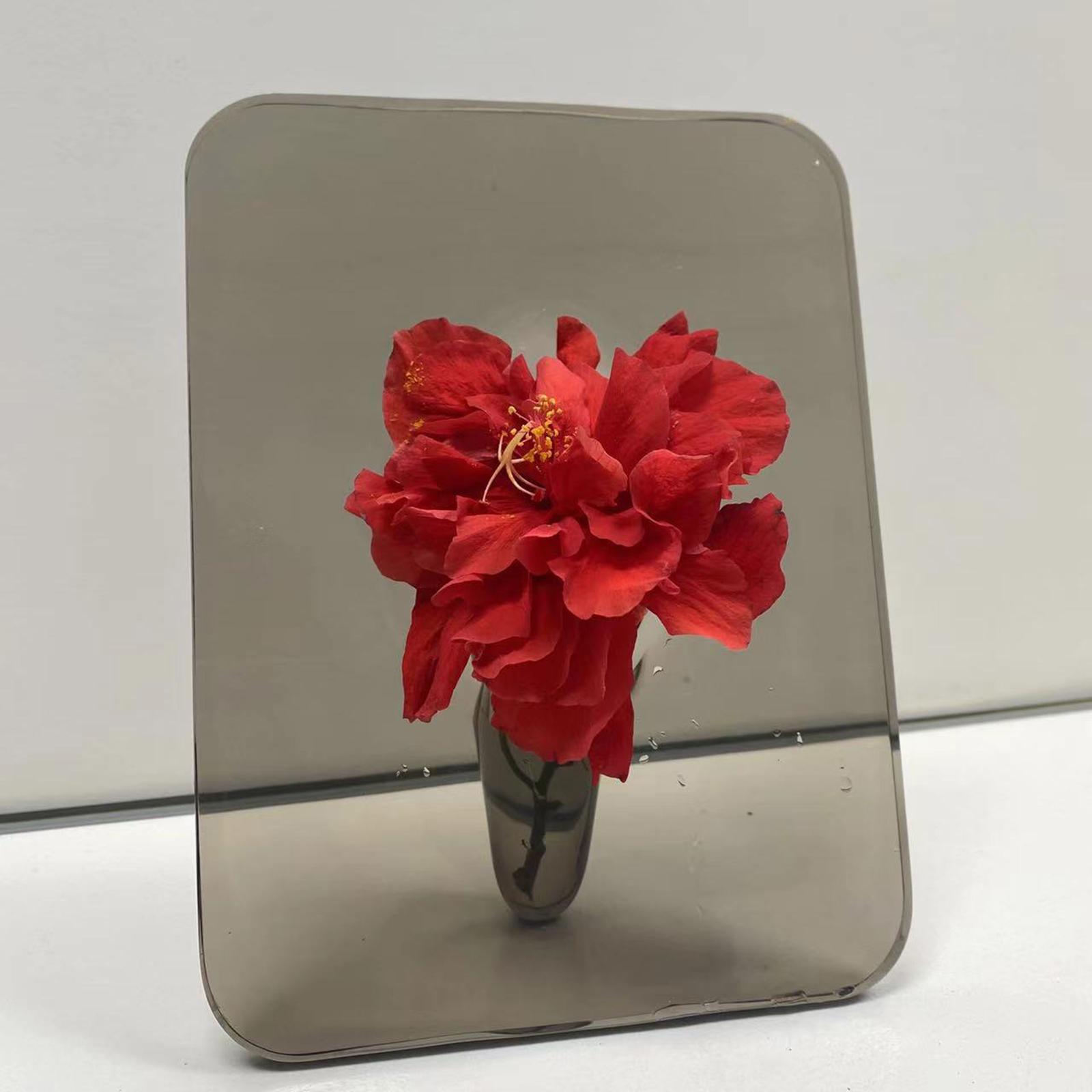 Glass Flower Vase Nordic Transparent Decorative Art Vases Floral Arrangement Black