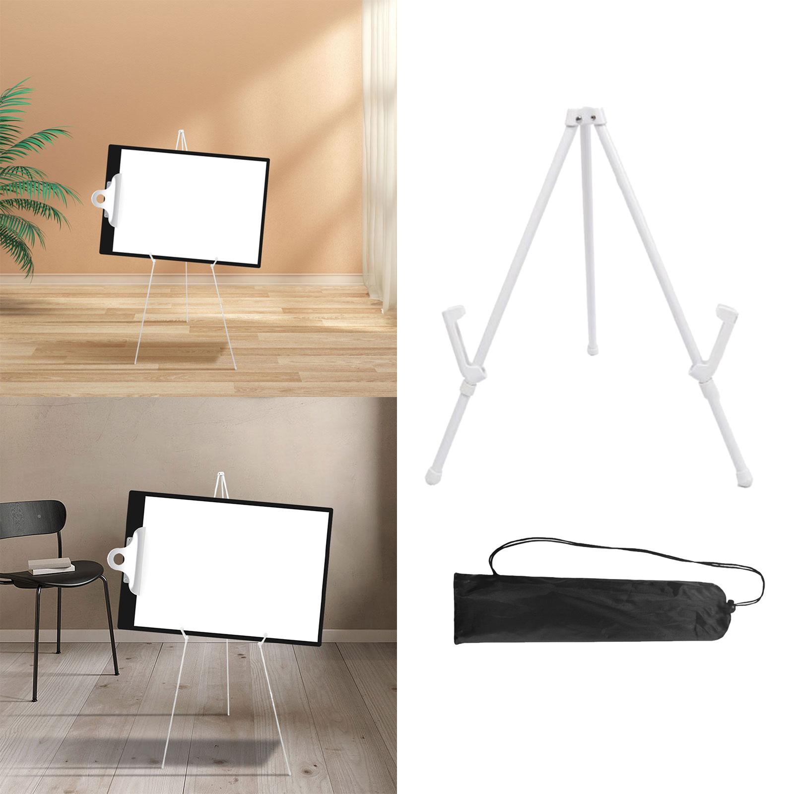 Display Easel Stand Stable Folding Easel Drawing Easels Portable Metal Easel White
