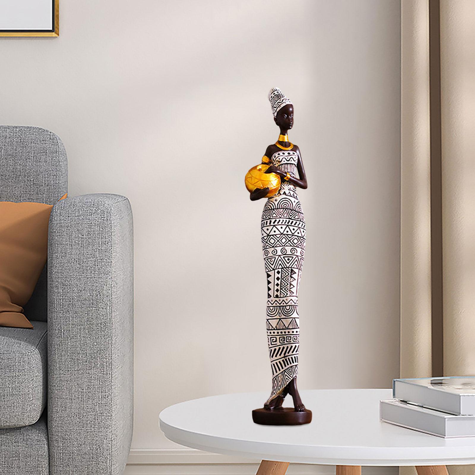 African Figurine Decoration Exquisite Women Statue for Hotel