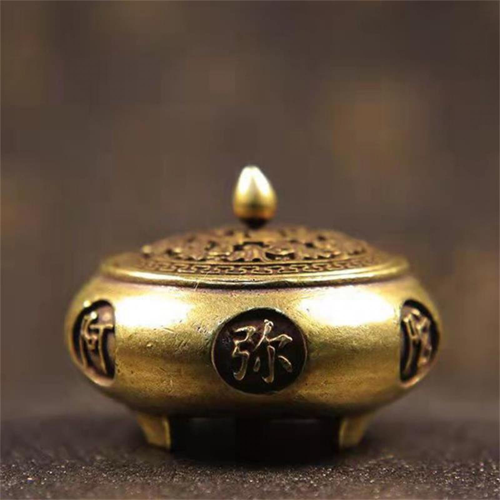 Mini Incense Burner Incense Sticks Cone Holder for Yoga Meditation Bookshelf Buddha