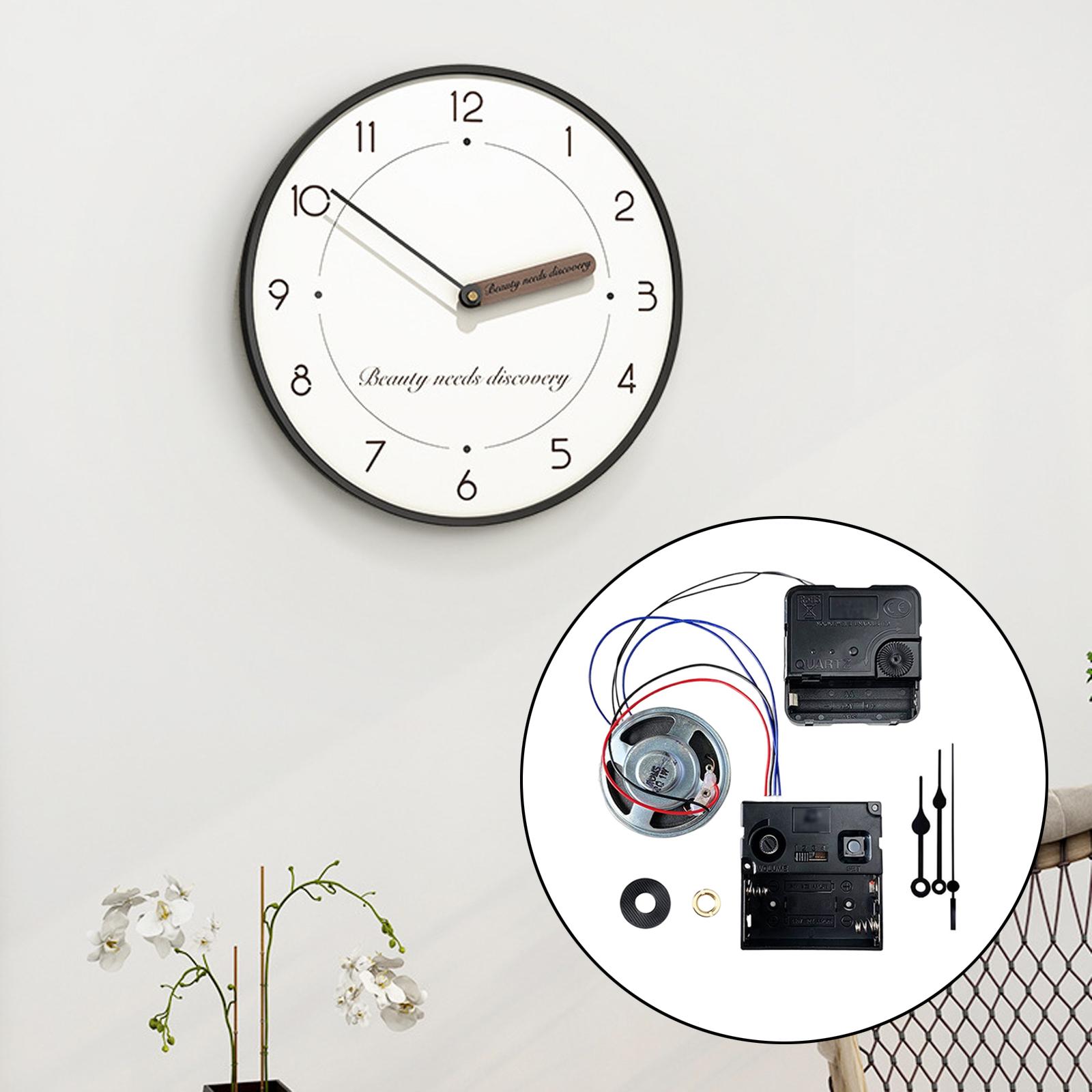 DIY Wall Clock Movement Mechanism DIY Clock Accessories with Music Chime Box Style F