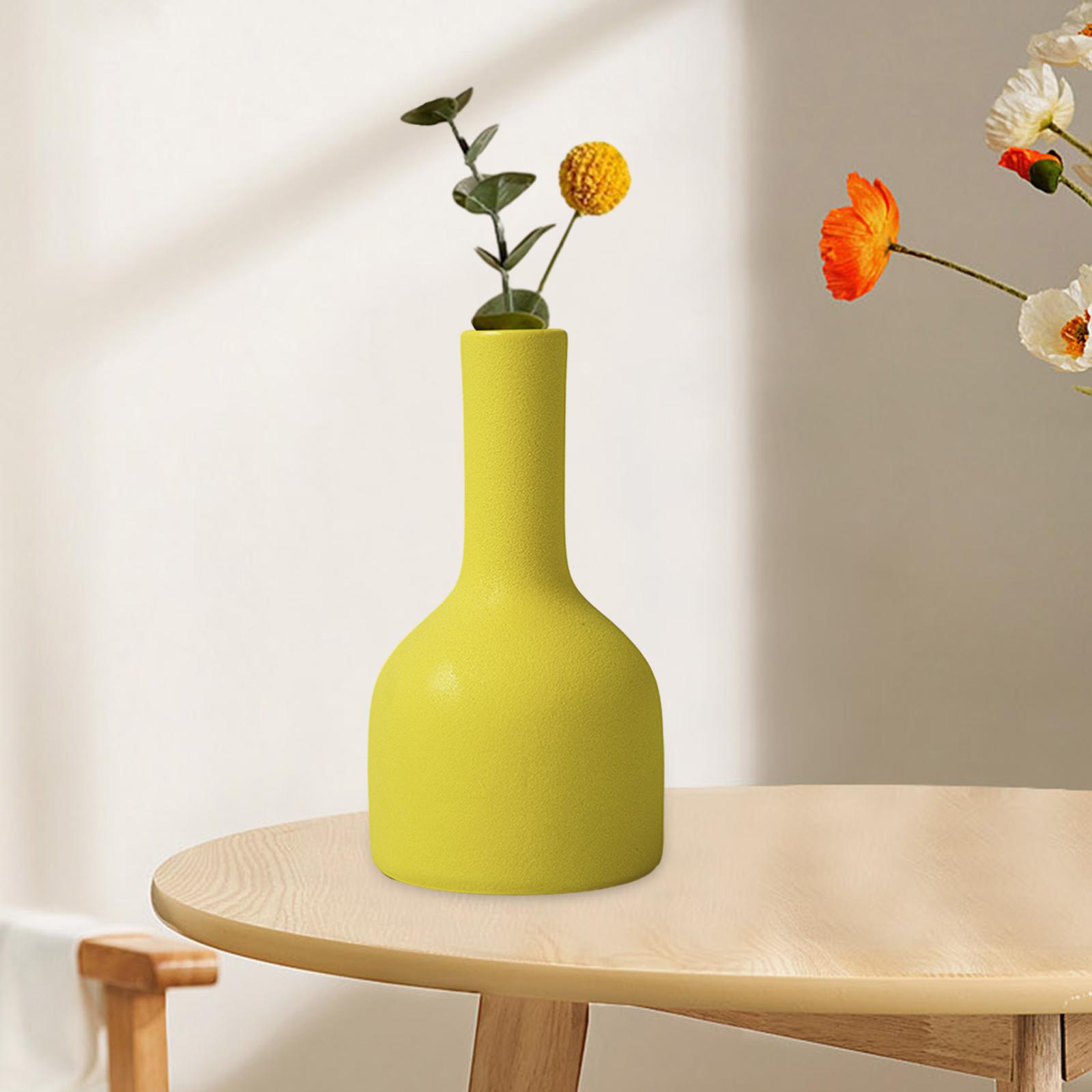Ceramic Flower Vase Art Holder Ceramic Desktop Vase for Table Interior Party Style E