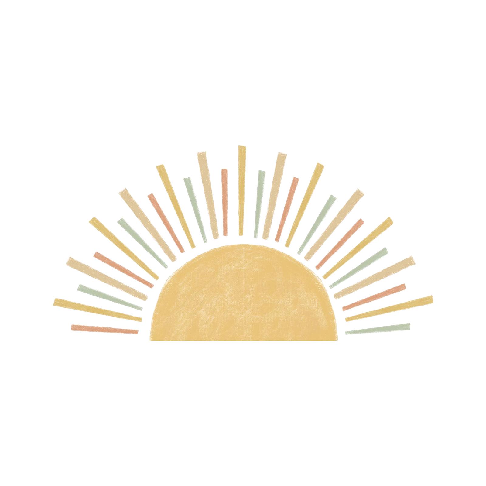Half Sun Wall Sticker
