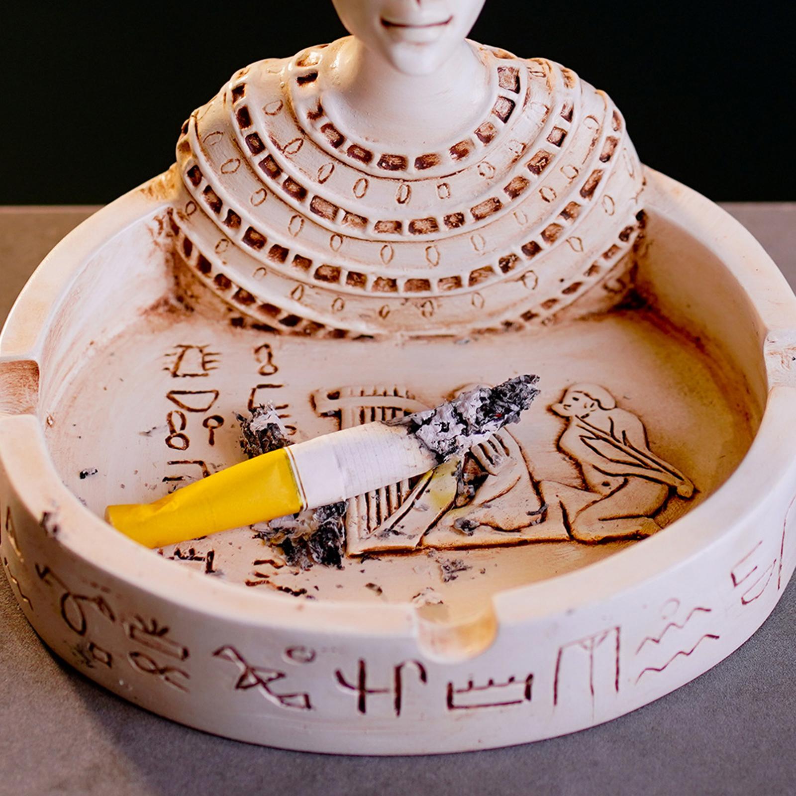 Chief Parson Statue Friend Gift Collectable Resin Ashtray for Bar Office