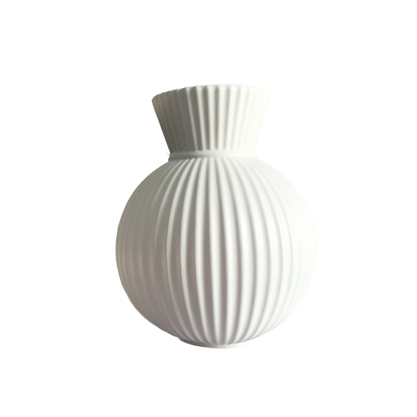 Decorative Art Vase White L