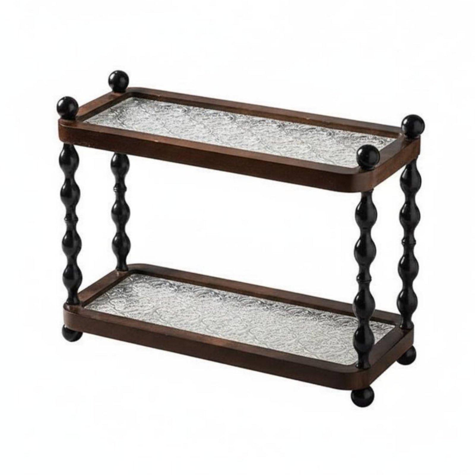 2-Tier Wooden Shelf