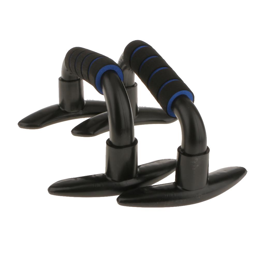 Push Up Bars Pushup Stands Handles Grips Bar Stand Exercise Equipment Blue