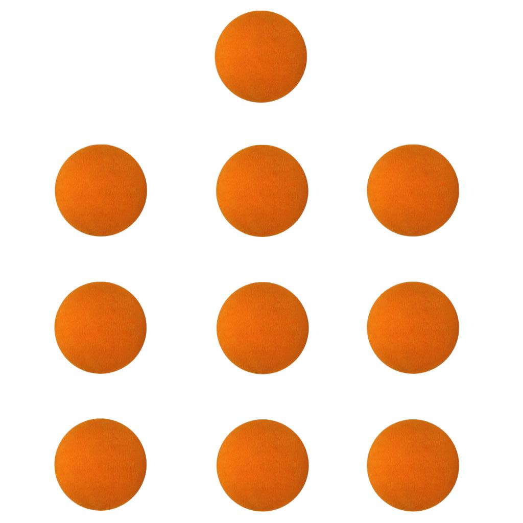 10 Pieces EVA Foam Golf Swing Exercises Practice Training Balls Orange