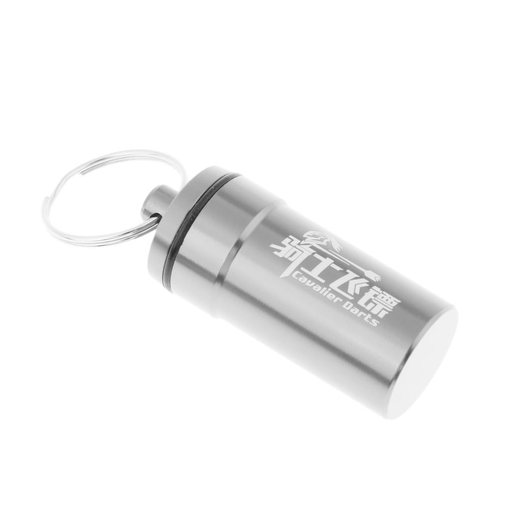 Portable Dart Flight Saver Protector Soft Tip Accessories Storage Box Silver