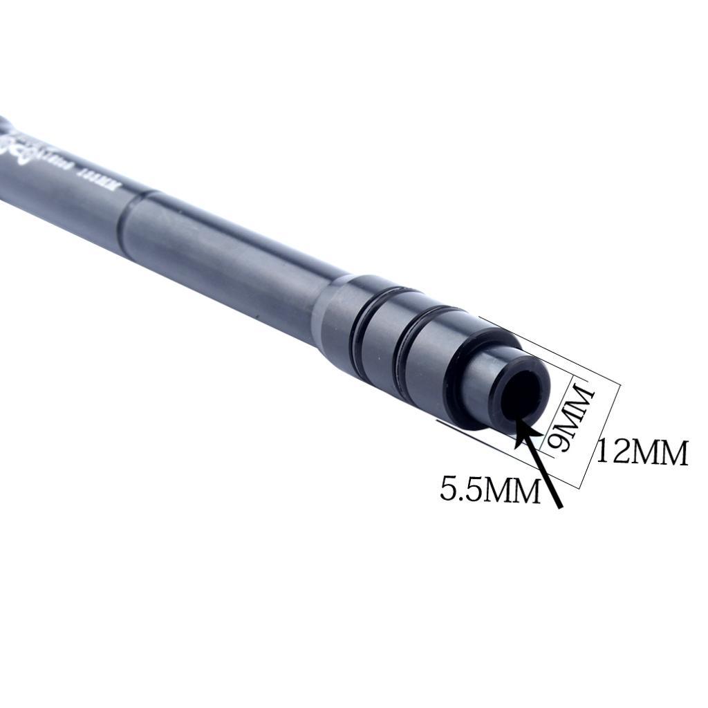 Bicycle Cycling Rear Hub Thru Axle Quick Release Axis Seat Adapter Black