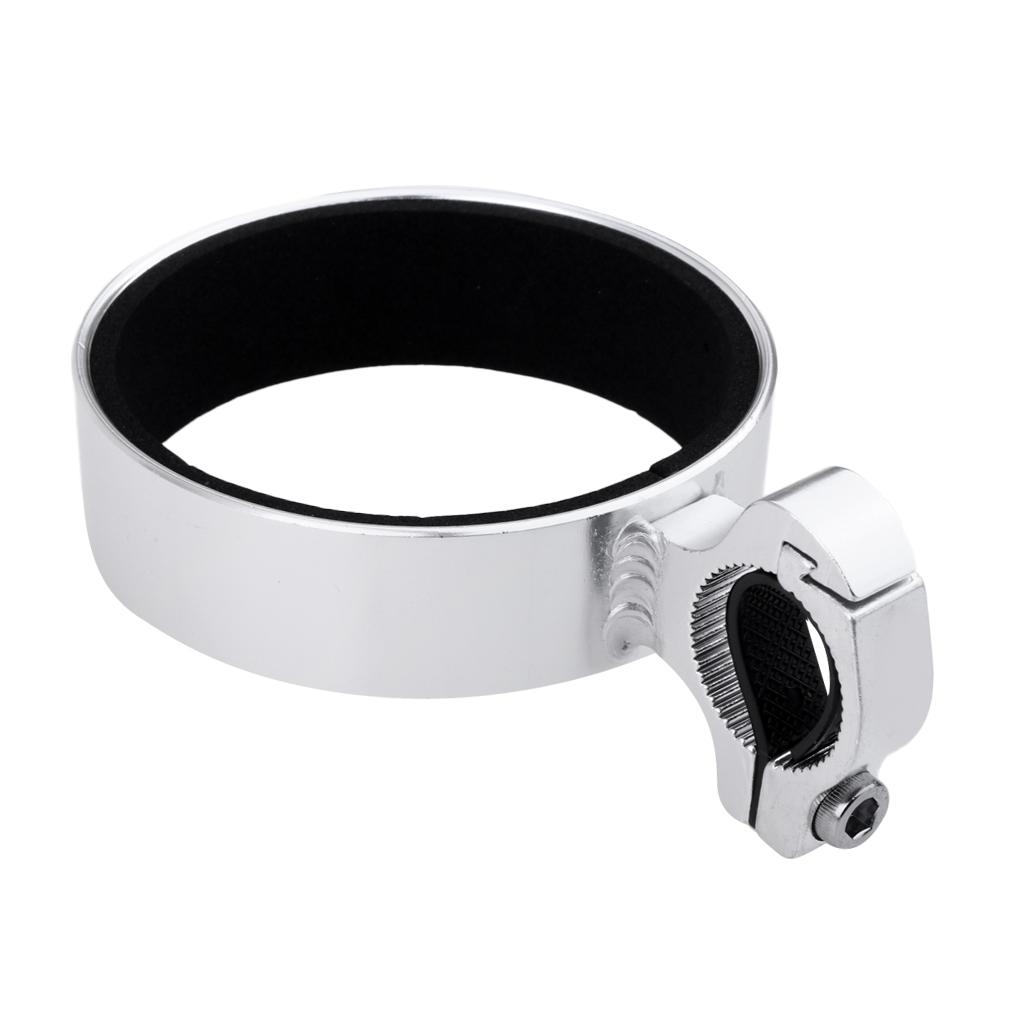 Universal Bicycle Bike Water Coffee Drink Cup Holder Handlebar Mount Silver