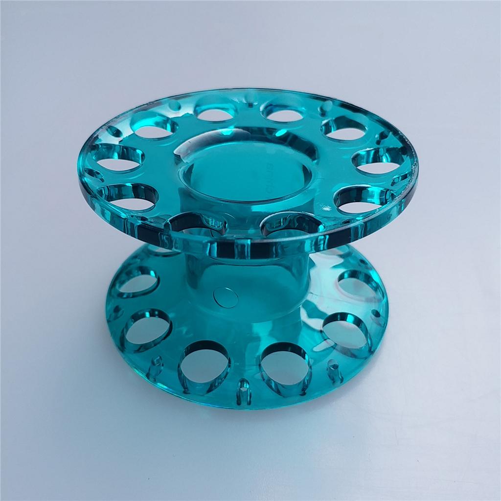 2xScuba Diving Dive Finger Reel Underwater Snorkeling Guide Line Spool Blue