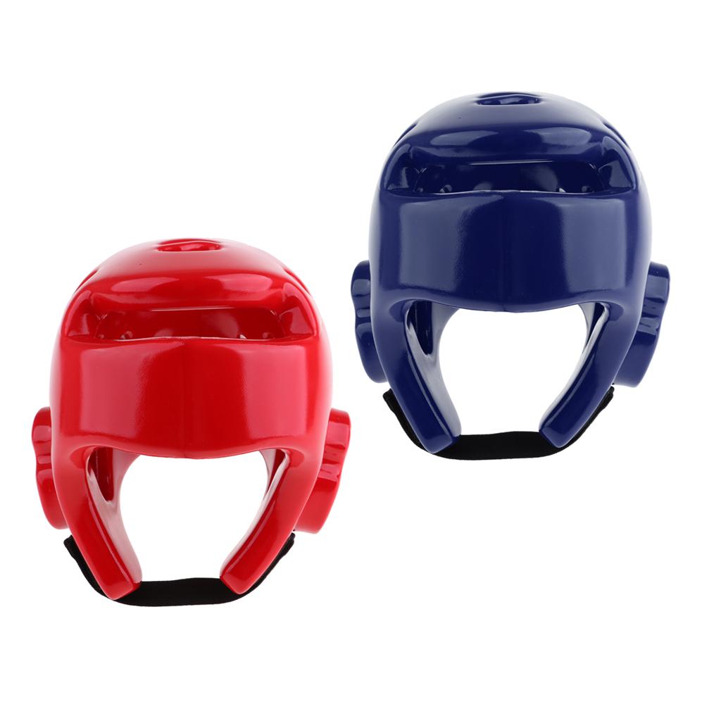 Safety Boxing Helmets Headgear Sports MMA Kick Sanda Head Guard Gear Red S
