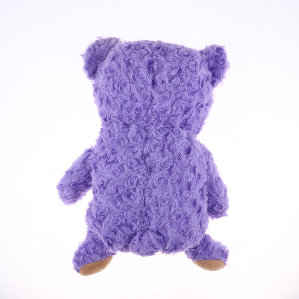 Cute Bear Deisgn Golf Driver Woods Headcover Large Plush Head Cover Purple