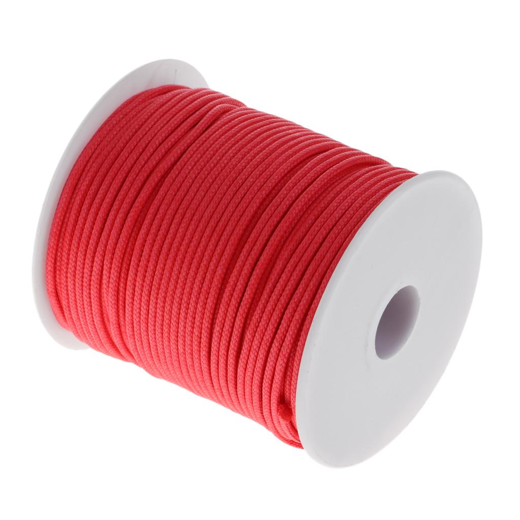 Multifilament 16 Stands Abrasion Resistant Braided Fishing Line 50m Red